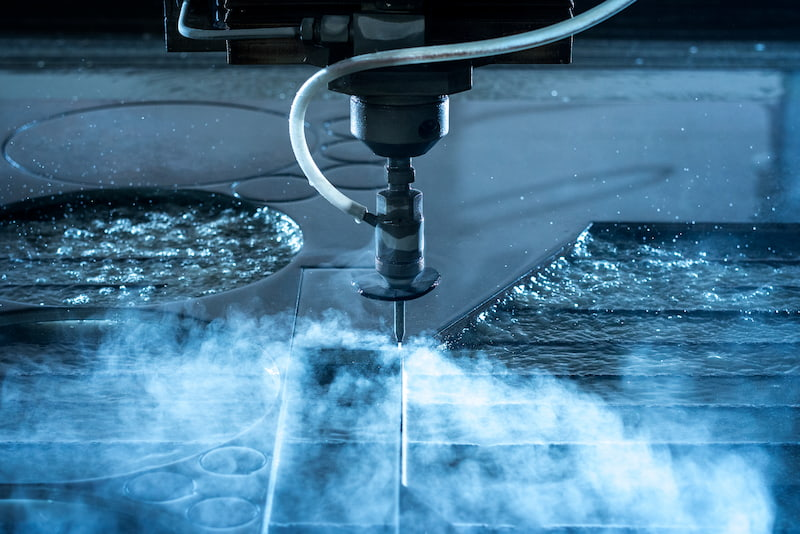 The application of touch screen in water jet cutting system