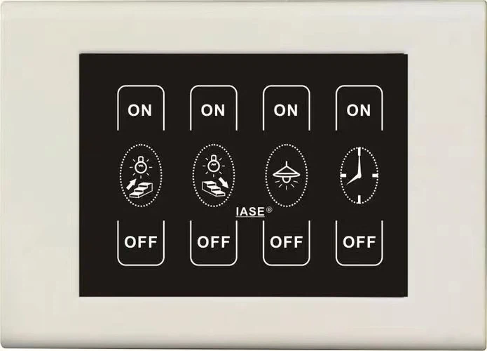 Building automation management: touch screen and lighting control system