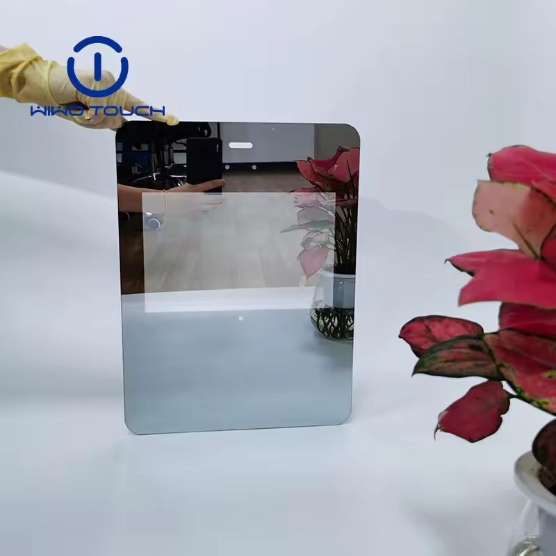 Magic mirror effect touch screen