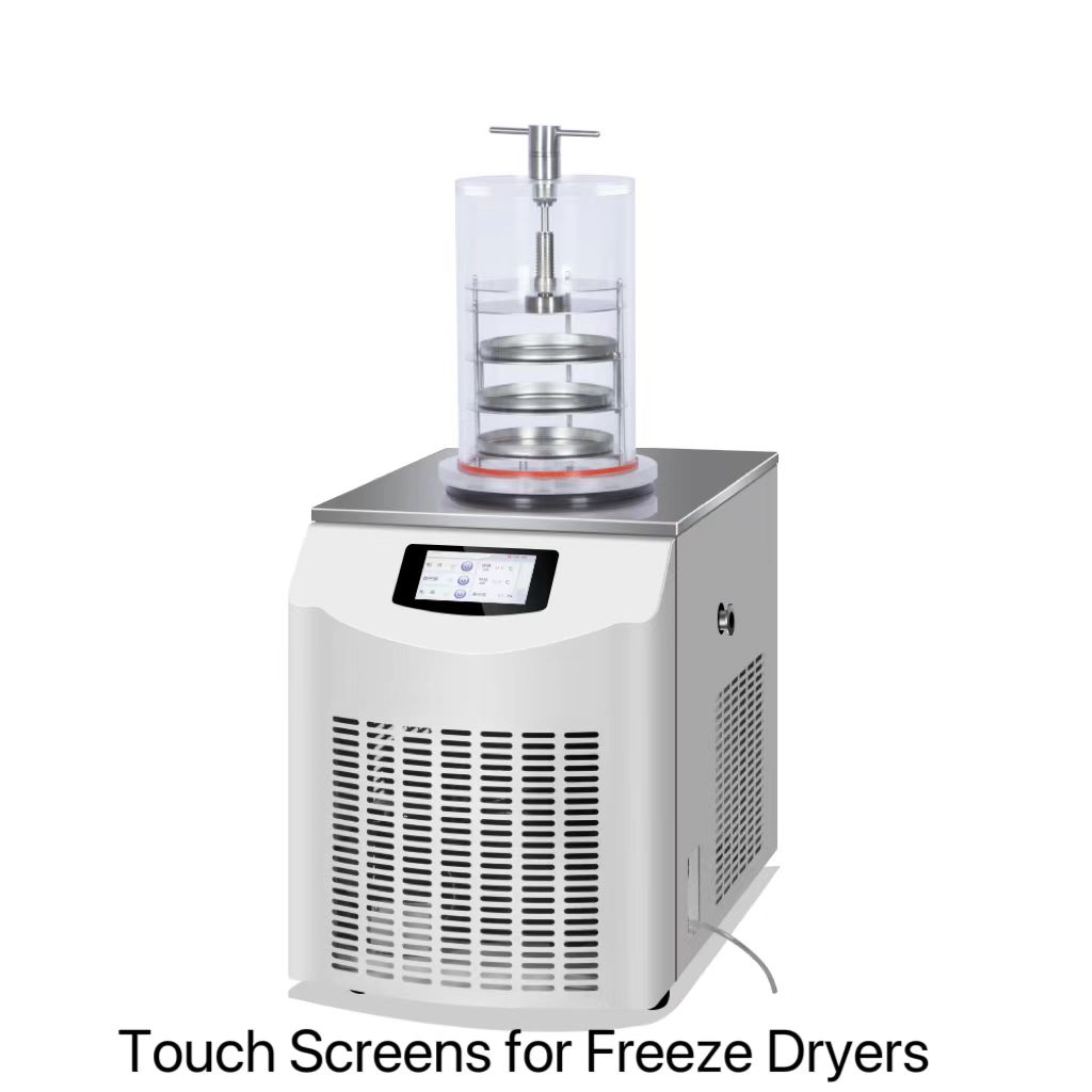 Application of touch screen on freeze dryer