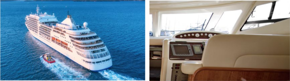 Marine equipment: Touch accuracy of capacitive touch screen