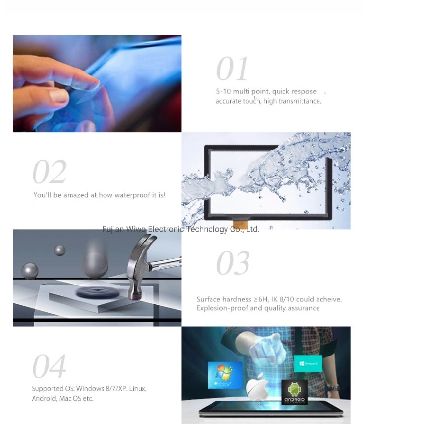 Which operating systems are supported by touch screens?