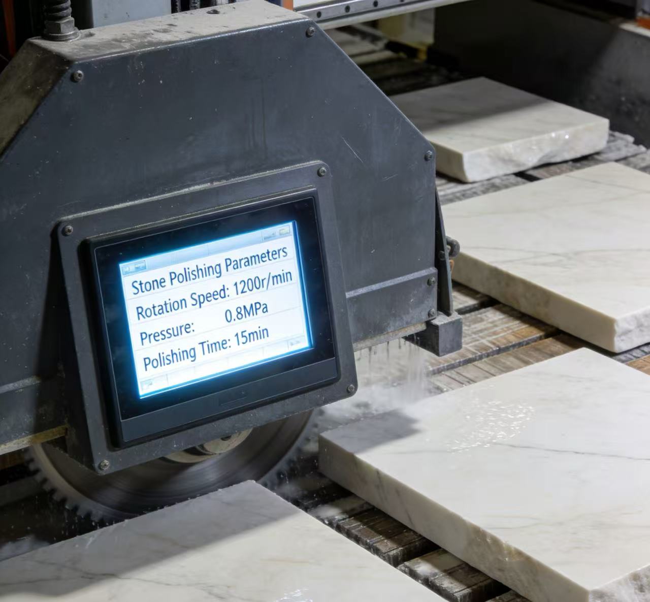 Built for Harsh Environments: High-Performance Touch Display Module for Stone Polishers