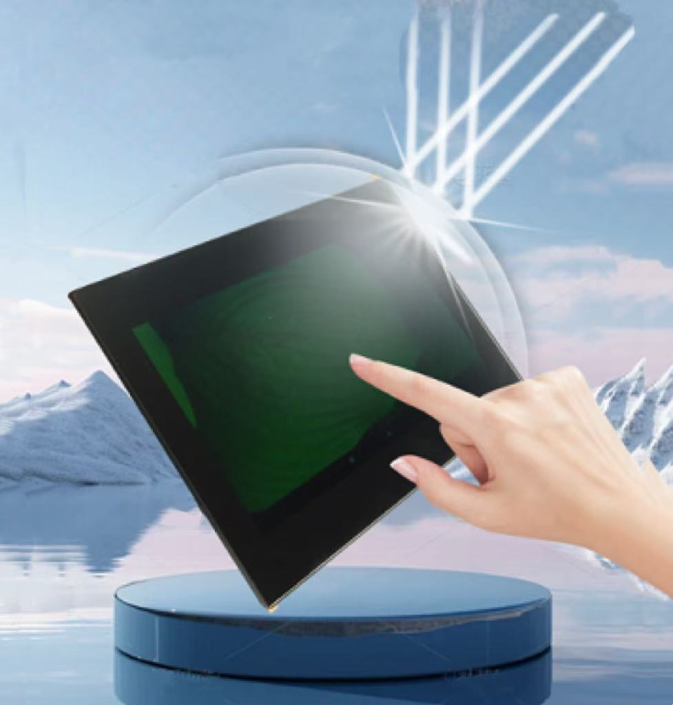 The transmittance of the touch screen