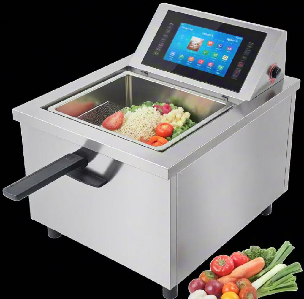 Industrial-grade touch display module designed specifically for deep-frying oven environments