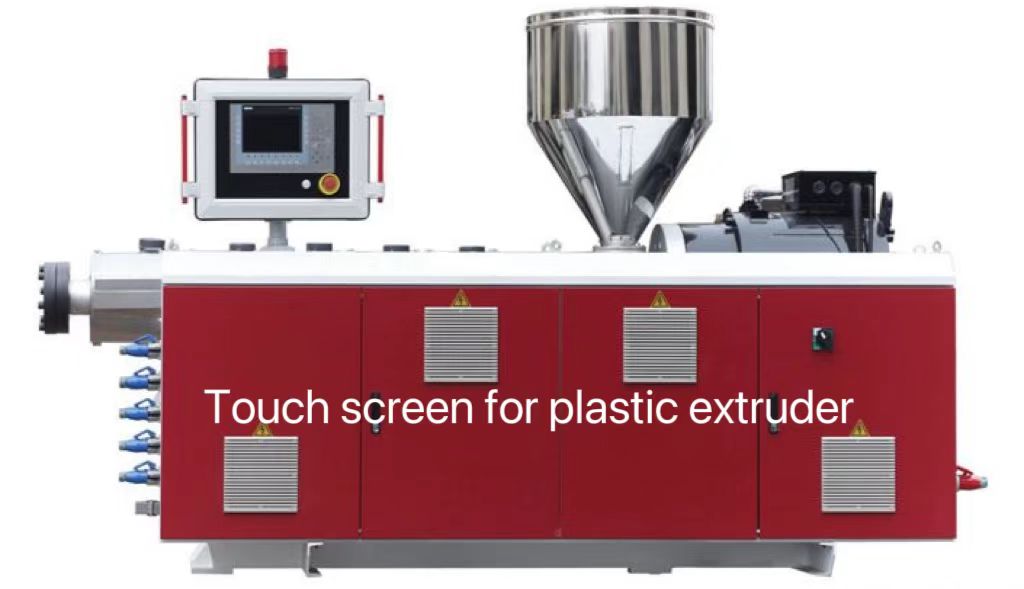 Application of touch display in plastic extruder